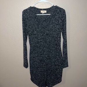 Gray bodycon dress
